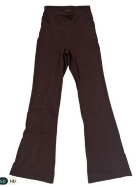 Quince Dark Brown High-Rise Flared Leggings